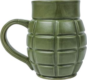 CBGM1043.jpg Caliber Gourmet Grenade Mug - Green Ceramic 22oz
