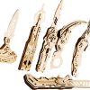 Caliber Gourmet Wood Knife Puzzle Set - Six 3D Models
