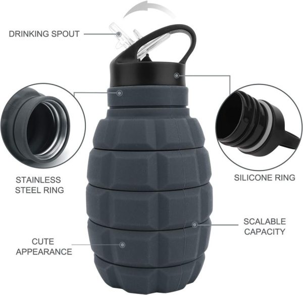 CBGTMSGRENADE_add_02.jpg Caliber Gourmet Collapsible Grenade Bottle - 580mL