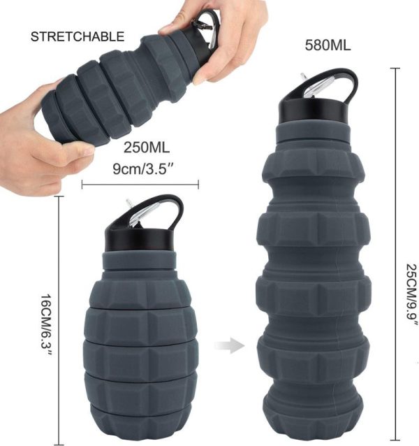 CBGTMSGRENADE_add_04.jpg Caliber Gourmet Collapsible Grenade Bottle - 580mL