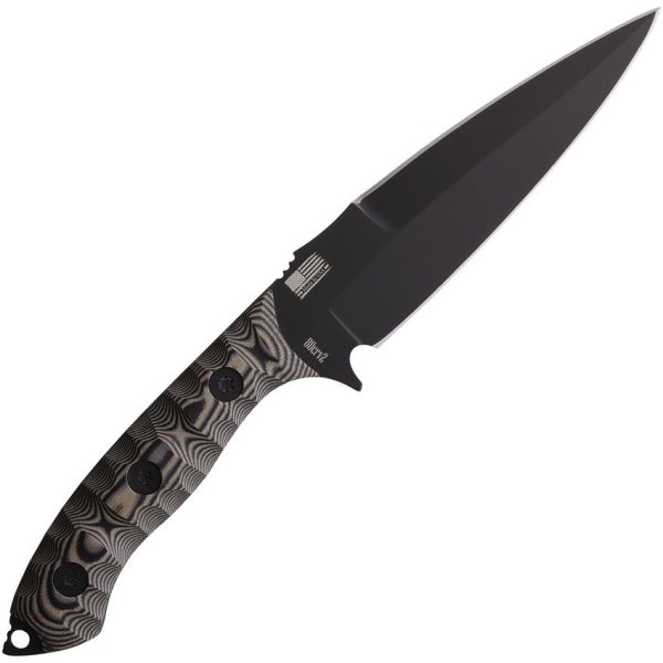 Curran Blades Javelin Fixed Blade 80CrV2 Steel Black Tan