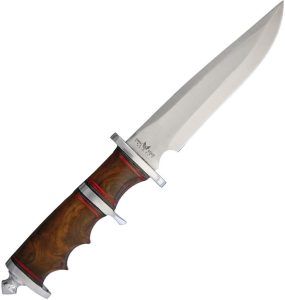 Combat Ready Sub Hilt Fighter Fixed Blade - Brown Wood Handle