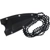 Combat Ready Neck Knife Dagger - Black Aluminum Handle