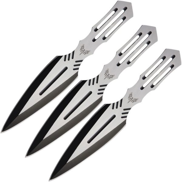 CBR114.jpg Combat Ready Throwing Knife Set - Stainless One-Piece
