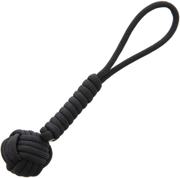 Combat Ready Monkey Fist Black - Paracord Self-Defense Tool
