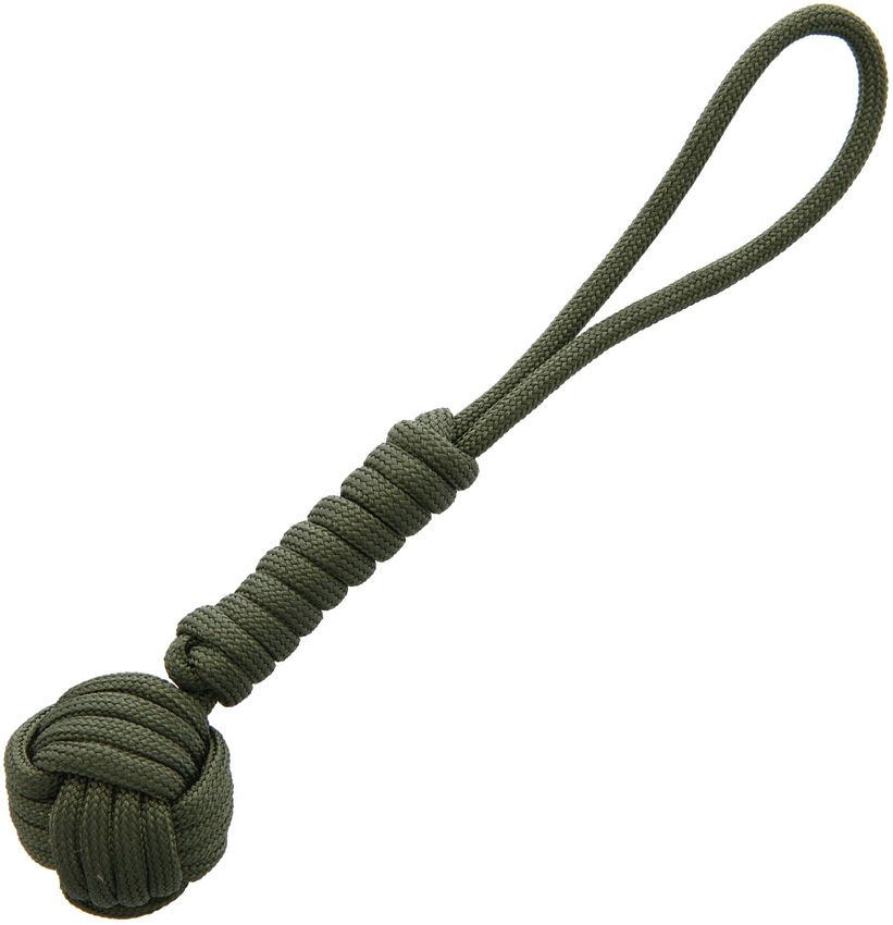 Combat Ready Monkey Fist OD Green Paracord 5.5 inch