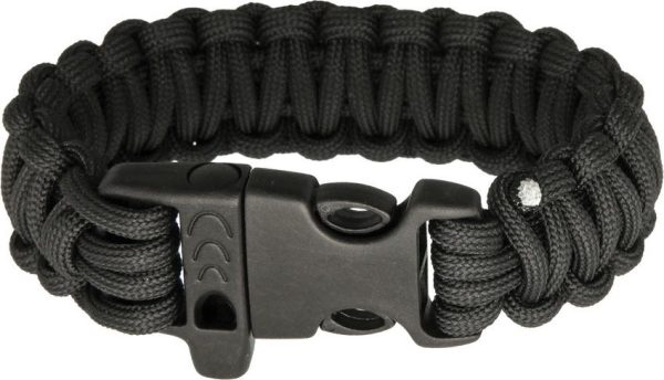 CBR359.jpg Combat Ready Survival Bracelet Black - Paracord Wearable