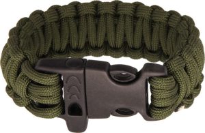 Combat Ready Survival Bracelet OD Green Paracord
