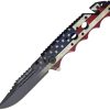 Combat Ready Flag Linerlock Assisted Opening Knife