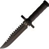 Combat Ready Survival Knife 7.5in Sawback Black