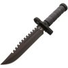 Combat Ready Survival Knife 7.5in Sawback Black