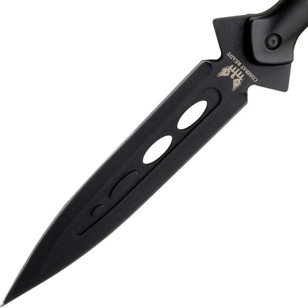 CBR382_add_03.jpg Combat Ready Spear Black Fixed Blade Knife 9.5" Stainless