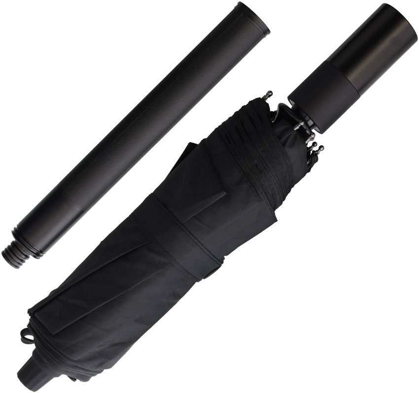 Combat Ready Tactical Umbrella with Tungsten Glass Breaker