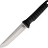 Combat Ready Fixed Blade Black - 4 inches Drop Point