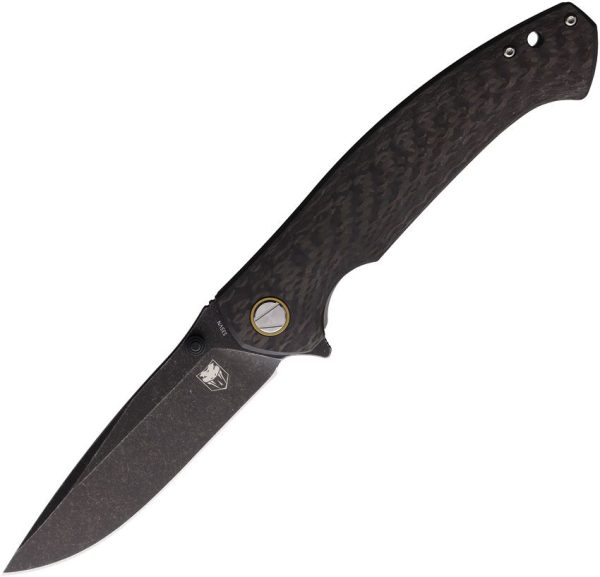 Cobratec Aventus Framelock Folding Knife S35VN Black Carbon Fiber