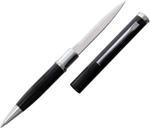 Cobratec Pen Knife Fixed Blade - Black Aluminum