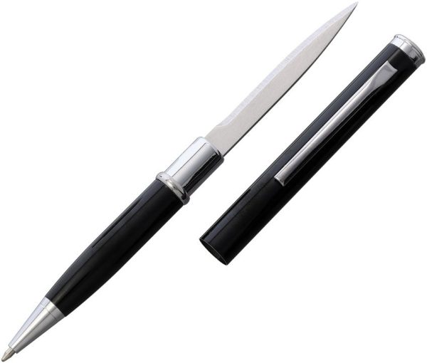 Cobratec Pen Knife Fixed Blade - Black Aluminum