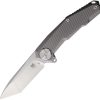 Cobratec Barracuda Framelock Ti M390 Folding Knife Gray