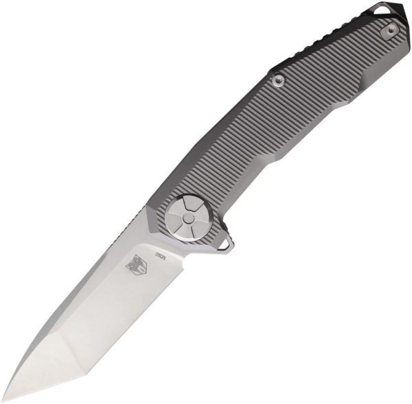 Cobratec Barracuda Framelock Ti M390 Folding Knife Gray