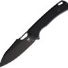 Cobratec Wolverine Fixed Blade Black D2 Steel with Sheath