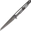 Cobratec Ghost Framelock Damascus Titanium Folding Knife