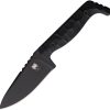 Cobratec Kingpin Fixed Blade Black D2 Steel Knife Kydex Sheath