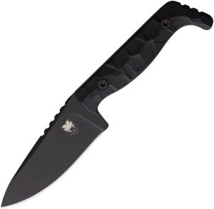Cobratec Kingpin Fixed Blade Black D2 Steel Knife Kydex Sheath