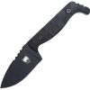 CBTKPSBLK.jpg Cobratec Small Kingpin Fixed Blade Black D2 Steel Knife