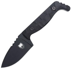 Cobratec Small Kingpin Fixed Blade Black D2 Steel Knife