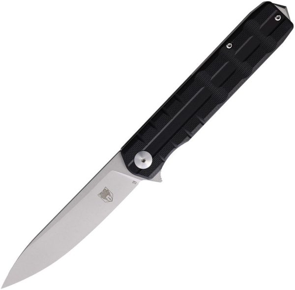 Cobratec Kuzio Linerlock Black D2 Steel Folding Knife