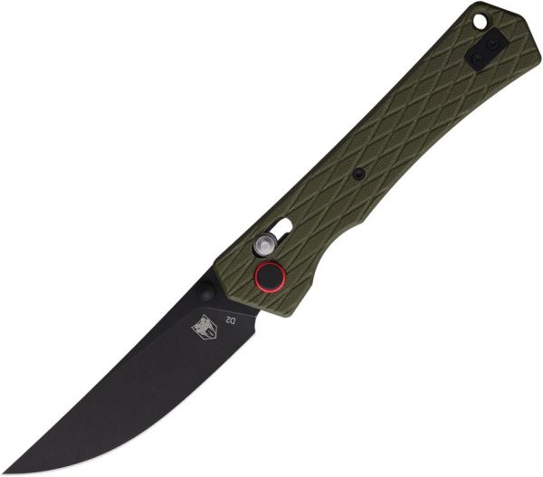 Cobratec Legacy Bar Lock OD Green Folding Knife D2 Blade
