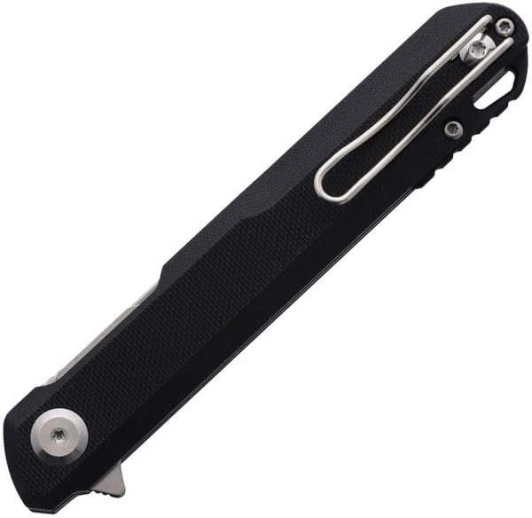 Cobratec Monarch Linerlock Black Tanto Folding Knife D2 Steel