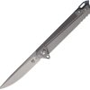 Cobratec Olympian Framelock M390 Folding Knife Gray Titanium