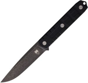 Cobratec Outdoor Warrior Fixed Blade Knife D2 Steel Black G10