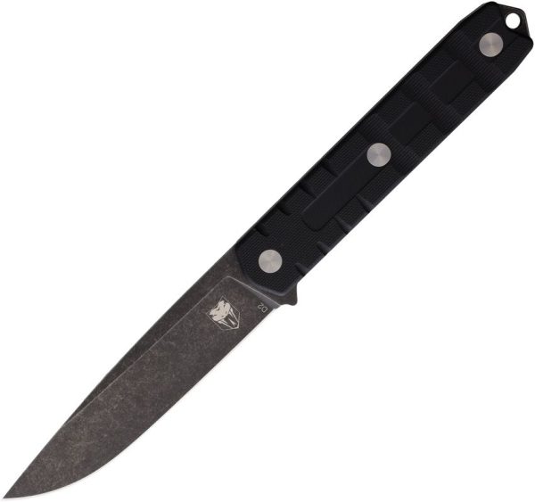 Cobratec Outdoor Warrior Fixed Blade Knife D2 Steel Black G10