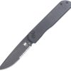 Cobratec Prowler Button Lock Folding Knife D2 Steel Black G10