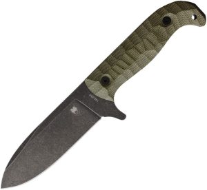 Cobratec PSK Fixed Blade 14C28N Sandvik OD Green Micarta