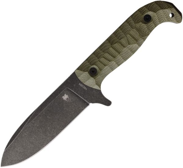 Cobratec PSK Fixed Blade 14C28N Sandvik OD Green Micarta