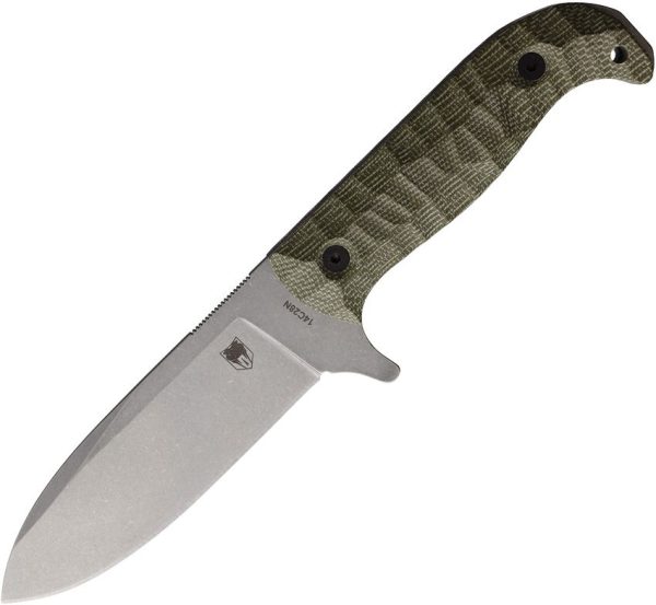 Cobratec PSK Fixed Blade OD Green 14C28N Stonewash Knife