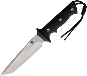 Cobratec Renegade Fixed Blade Knife 6" 440C Tanto Black G10