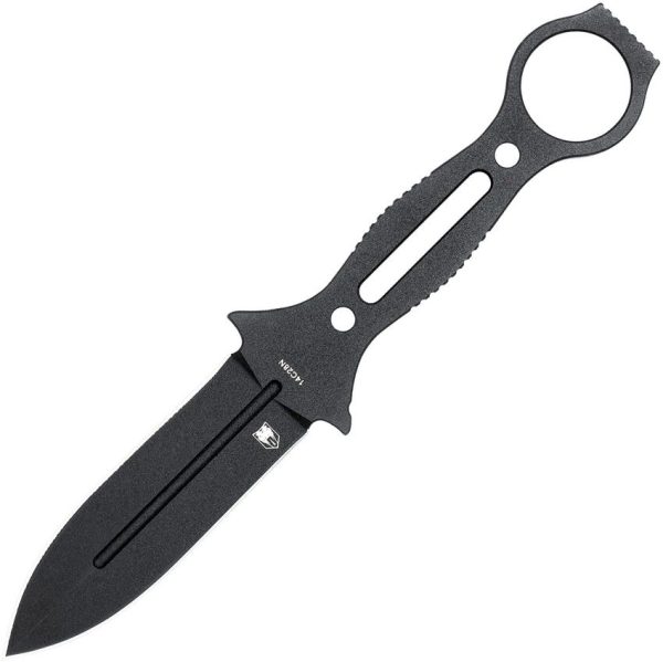 Cobratec Ringed Claymore Fixed Blade Dagger 14C28N Black Kydex