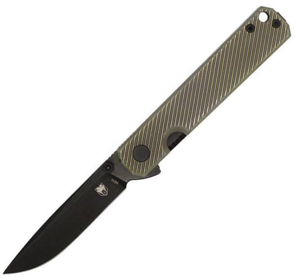 Cobratec Rook Linerlock Folding Knife Titanium Black