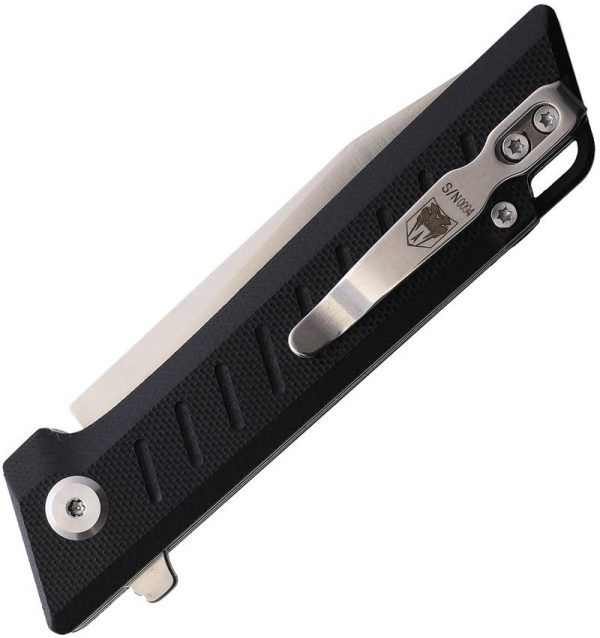 Cobratec Riptide Linerlock Folding Knife S35VN Black G10