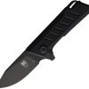 Cobratec Small Riptide Linerlock D2 Steel Black Folding Knife