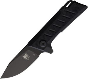 Cobratec Small Riptide Linerlock D2 Steel Black Folding Knife