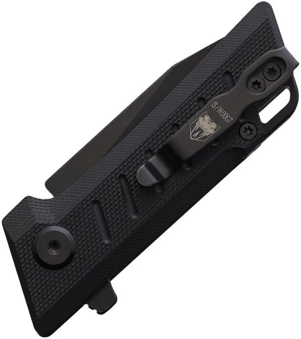 Cobratec Small Riptide Linerlock D2 Steel Black Folding Knife