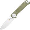 Cobratec EDC Scout Button Lock Folding Knife OD Green VG-10
