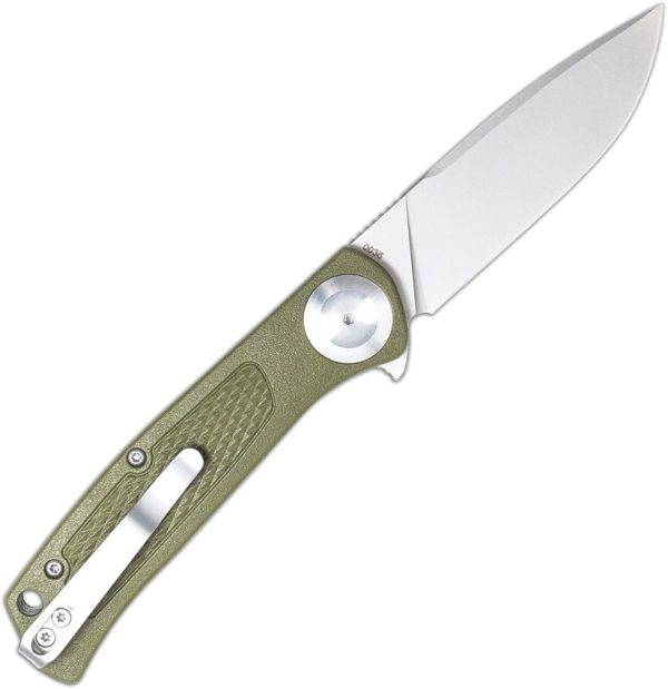 Cobratec EDC Scout Button Lock Folding Knife OD Green VG-10