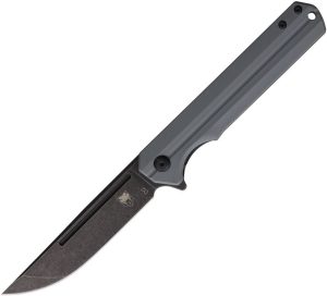 Cobratec Streamline Linerlock Gray Folding Knife D2 Steel