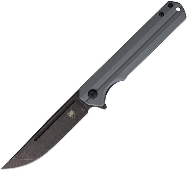 Cobratec Streamline Linerlock Gray Folding Knife D2 Steel